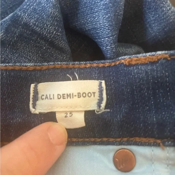 Madewell Cali Demi Boot Women's Straight-Leg Jeans Size 25 - Picture 6 of 6